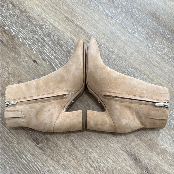 Sam Edelman Size 6.5 Tan Ankle Boots with Side Zipper - Picture 6 of 12